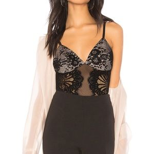 Black lace bodysuit